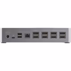 StarTech.com Docking Station USB C - Quad Monitor DisplayPort/HDMI 4K 60Hz - Dock USB-C Multi HDMI/DP, Power Delivery 100W - Hub USB con 1 Porta USB Type-C e 3 Porte USB-A, Ethernet, Audio - Vista aggiuntiva 4