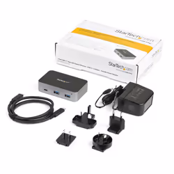 StarTech.com Hub USB-C a 3 porte con porta LAN - USB 3.2 Gen 2 (10Gbps) - 2 USB-A e 1 USB-C - Alimentato - Vista aggiuntiva 5