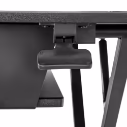 StarTech.com Standing desk per due monitor con vassoio per tastiera - Convertitore per scrivania regolabile in altezza - Ampia superficie - Scrivania ergonomica sit-stand - Pre-assemblato - Vista aggiuntiva 5