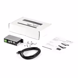 StarTech.com Hub USB 2.0 a 4 porte - Hub USB-A industriale in metallo (4x USB-A) con protezione ESD e da sovratensioni - Temp. di funzionamento estesa da -40&deg;C a 85&deg;C - Montaggio su guida DIN/Parete/Scrivania - Hub di espansione USB - Vista aggiuntiva 4