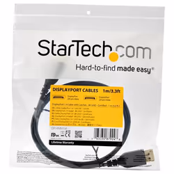 StarTech.com Cavo DisplayPort 1.4 da 1m Certificato VESA - 8K 60Hz/4K 120Hz HBR3 HDR - Cavo monitor Super UHD DisplayPort a DisplayPort - Cavo video sottile con connettore DP 1.4 M/M Ultra HD - Vista aggiuntiva 4