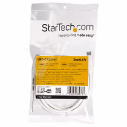 StarTech.com Cavo USB-C a USB-C con PD 5A - M/M - Bianco da 2m - USB 2.0 - Certificato USB-IF - Vista aggiuntiva 5