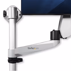 StarTech.com Postazione di lavoro con montaggio a parete - Scrivania articolata con braccio ergonomico per monitor regolabile in altezza e vassoio imbottito per tastiera - Display VESA da 34" - Supporto a muro pieghevole - Vista aggiuntiva 8