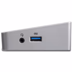 StarTech.com Docking Station USB-C per triplo monitor UHD 4K, Mac e Windows, Dock USB C a HDMI e DisplayPort, Hub a 5 porte USB 3.0 - PD 100W - Vista aggiuntiva 4