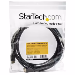 StarTech.com Cavo Video DisplayPort 1.4 Certificato Vesa da 5m - 8K 60Hz HBR3 HDR - Cavo Monitor Super UHD DisplayPort to DisplayPort - Cavo Video Slim 4K 120Hz DP 1.4 - Connettori DP M/M - Vista aggiuntiva 4