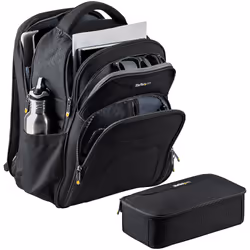 StarTech.com Zaino per Laptop 17.3" con Custodia per Accessori Rimovibile - Zaino per Professionisti Informatici in Nylon Balistico per Lavoro/Viaggi - Zaino porta PC Ergonomico con Tasche per Notebook/Tablet - Vista aggiuntiva 6
