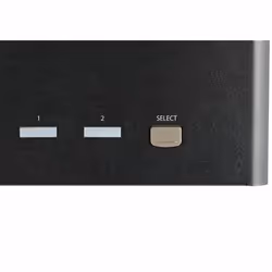 StarTech.com KVM Switch DisplayPort a due porte e triplo monitor DP - 4K 60Hz UHD HDR - KVM DP 1.2 per computer desktop con hub 2 porte USB 3.0 (5Gbps) e 4x USB 2.0 HID, audio - Commutazione con tasti di scelta rapida - TAA - Vista aggiuntiva 5