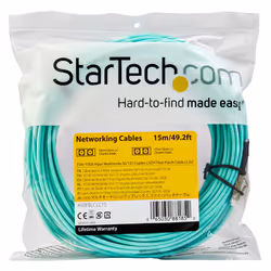 StarTech.com Cavo Fibra Ottica patch Multimodale LC a LC Duplex 50/125 OM3 - 15m - Vista aggiuntiva 4