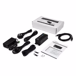 StarTech.com Hub USB a 7 porte con adattatore di alimentazione - Protezione contro le sovratensioni - Hub di trasferimento dati USB 3.0 industriale in metallo - Montaggio su guida DIN, a parete o su scrivania - Hub USB 3.1 Gen 1 ad alta velocità da 5 Gbps - Vista aggiuntiva 4