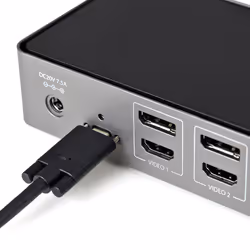 StarTech.com USB-C e USB-A Dock - Docking station universale triplo monitor DisplayPort e HDMI 4K 60Hz - 85W Power Delivery, Hub 6x USB, GbE, Audio - Docking station USB tipo C/USB 3.1 Gen 2 10Gbps - Vista aggiuntiva 5