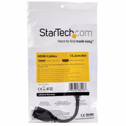 StarTech.com Cavo HDMI 2.0 prolunga salvaporta da 15cm - 4K 60Hz - Vista aggiuntiva 4