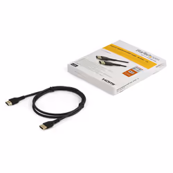 StarTech.com Cavo HDMI 2.0 certificato Premium da 1m - Cavo video HDMI con Ethernet ad alta velocità - UHD 4K 60Hz HDR - Cavo HDMI rinforzato con Fibra Aramidica - TPE - M/M - Nero - Vista aggiuntiva 6
