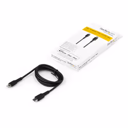 StarTech.com Cavo durevole da USB-C a Lightning da 1m nero - Cavo di alimentazione/sincronizzazione in Fibra aramidica robusta per impieghi intensivi da USB tipo C a Lightening - Certificato Apple MFi per iPad/iPhone 12 - Vista aggiuntiva 6