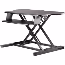 StarTech.com Scrivania ad angolo Sit Stand con Vassoio per Tastiera - Ampia Superficie (908x530mm) - Postazione di lavoro erg ...