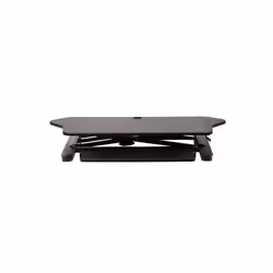 StarTech.com Scrivania ad angolo Sit Stand con Vassoio per Tastiera - Ampia Superficie (908x530mm) - Postazione di lavoro ergonomica per stare in piedi/seduto ad altezza regolabile - Supporta due monitor