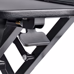 StarTech.com Scrivania ad angolo Sit Stand con Vassoio per Tastiera - Ampia Superficie (908x530mm) - Postazione di lavoro ergonomica per stare in piedi/seduto ad altezza regolabile - Supporta due monitor - Vista aggiuntiva 5