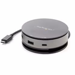 StarTech.com Adattatore multiporta USB-C - Mini Docking station USB Tipo C a HDMI/ Displayport 4K 60Hz o VGA - 75W Power Delivery - Hub 3x USB 3.0/3.1 - Gbe - Dock USB 3.1 Gen 2 10 Gbps per pc portatili/notebook - Vista aggiuntiva 6
