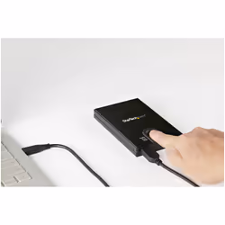 StarTech.com Box esterno hard disk con crittografia - Accesso tramite impronta digitale - Per unità SATA da 2,5" - Vista aggiuntiva 5
