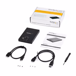 StarTech.com Box esterno hard disk con crittografia - Accesso tramite impronta digitale - Per unità SATA da 2,5" - Vista aggiuntiva 8