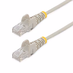 StarTech.com Cavo di Rete Ethernet Snagless CAT6 da 2,5m - Cavo Patch antigroviglio slim RJ45 - Grigio, 2,5 m, Cat6, U/UTP (U ...