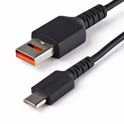 StarTech.com Cavo di ricarica USB C sicuro da 1 m - Cavo di sola alimentazione da USB-A a USB type C con blocco dati - Cavo c ...