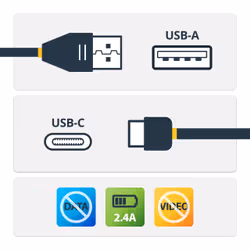 StarTech.com Cavo di ricarica USB C sicuro da 1 m - Cavo di sola alimentazione da USB-A a USB type C con blocco dati - Cavo caricabatterie tipo C per telefono/tablet - Adattatore USB tipo A a USB C con protezione Data Blocker
