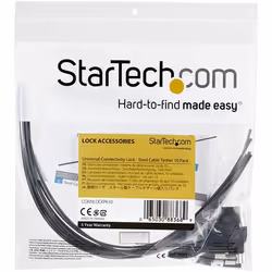 StarTech.com Cavi di raccordo di sicurezza - Confezione da 10 - Acciaio - Regolabili - Vista aggiuntiva 6