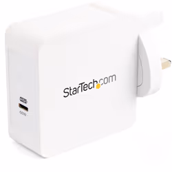 StarTech.com WCH1CUK Caricabatterie per dispositivi mobili Universale Bianco AC Interno