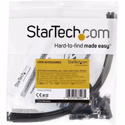 StarTech.com Cavi di raccordo di sicurezza - Confezione da 20 - Acciaio - Regolabili - Vista aggiuntiva 6