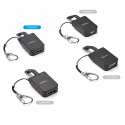StarTech.com Adattatore compatto da USB C a HDMI - Convertitore video da USB Tipo-C a HDMI 4K 30Hz con portachiavi ad anello - USB-C DP Alt Mode a Monitor HDMI Dongle - Compatibile Thunderbolt 3 - Vista aggiuntiva 6