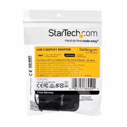 StarTech.com Adattatore compatto da USB C a DisplayPort 1.4 - 8K 60Hz/4K Convertitore video da USB-C a DP con portachiavi ad anello - USB Type-C a DP Alt Mode (HBR3 HDR DSC) monitor Dongle - Compatibile con TB3 - Vista aggiuntiva 8