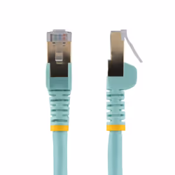 StarTech.com Cavo patch CAT6a da 7,5 m - Schermato (STP) - Filo di rame al 100% - connettore antistrappo - Aqua
