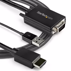 StarTech.com Cavo adattatore convertitore da VGA a HDMI da 3 m - Alimentazione USB - 1080p - Vista aggiuntiva 6
