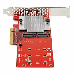 StarTech.com Adattatore X8 per due unit&agrave; SSD PCIe M.2 - PCIe 3.0 - Vista aggiuntiva 4