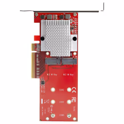 StarTech.com Adattatore X8 per due unit&agrave; SSD PCIe M.2 - PCIe 3.0 - Vista aggiuntiva 5