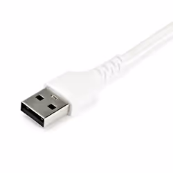 StarTech.com Cavo di Ricarica USB-A a USB-C da 2m - Resistente Cavetto USB-C di Ricarica Veloce e Sync da USB 2.0 a USB Type C 3A - Rivestimento in TPE e Fibra Aramidica M/M Bianco - Samsung S10, Ipad Pro, Pixel - Vista aggiuntiva 4