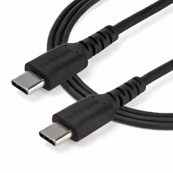 StarTech.com Cavo di Ricarica USB-C da 2m - Resistente Cavetto USB-C di Ricarica Veloce e Sync da USB 2.0 a USB Type C 60W - Rivestimento in TPE e Fibra Aramidica M/M 60W Nero, Samsung S10/S20/Ipad Pro/MS Surface - Vista aggiuntiva 4