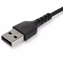 StarTech.com Cavo di Ricarica USB-A a USB-C da 1m - Resistente cavetto USB-C di Ricarica Veloce e Sync da USB 2.0 a USB Type C 3A - Rivestimento in TPE e Fibra Aramidica M/M Nero - Samsung S10, Ipad Pro, Pixel - Vista aggiuntiva 4