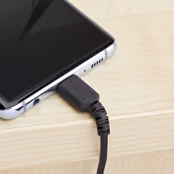 StarTech.com Cavo di Ricarica USB-A a USB-C da 1m - Resistente cavetto USB-C di Ricarica Veloce e Sync da USB 2.0 a USB Type C 3A - Rivestimento in TPE e Fibra Aramidica M/M Nero - Samsung S10, Ipad Pro, Pixel - Vista aggiuntiva 6