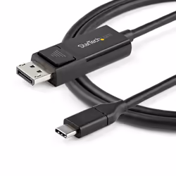 StarTech.com Cavo adattatore da USB C a DisplayPort 1.2 da 1m - Cavo video bidirezionale da DP a USB-C o USB-C a DP 4K 60Hz - HBR2/HDR - Cavo per monitor USB tipo C/TB3 - Vista aggiuntiva 4