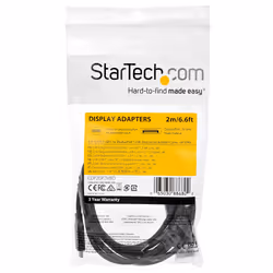 StarTech.com Cavo adattatore da USB C a DisplayPort 1.2 da 2m - Cavo video bidirezionale da DP a USB-C o USB-C a DP 4K 60Hz - HBR2/HDR - Cavo per monitor USB tipo C/TB3 - Vista aggiuntiva 5