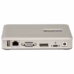 StarTech.com Docking Station USB-C - USB tipo C a DisplayPort 4K 30Hz o VGA - Ricarica USB Power Delivery da 65 W - Hub USB 3.1 Gen 1 a 4 porte - Dock USB-C Universale per Laptop - Mini Dock USB-C con Ethernet - Vista aggiuntiva 4