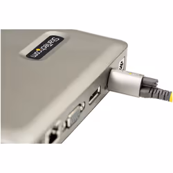 StarTech.com Docking Station USB-C - USB tipo C a DisplayPort 4K 30Hz o VGA - Ricarica USB Power Delivery da 65 W - Hub USB 3.1 Gen 1 a 4 porte - Dock USB-C Universale per Laptop - Mini Dock USB-C con Ethernet - Vista aggiuntiva 7