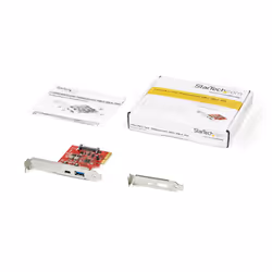 StarTech.com Scheda PCI Express USB-C USB-A a 2 porte - Adattatore scheda controller host USB 3.2 Gen 2 PCI Express Tipo C/A 10 Gpbs - Scheda di espansione PCIe -Hub USB interno - Windows, macOS, Linux - Vista aggiuntiva 4