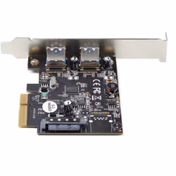 StarTech.com Scheda PCIe USB 3.1 a 2 porte - Scheda di espansione PCI Express USB 3.2 Gen 2 Type-A 10Gbps - Adattatore da PCI express a USB - Profilo completo/basso - Windows e Linux - Vista aggiuntiva 4