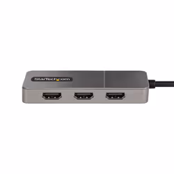 StarTech.com Adattatore USB-C HDMI a 3 Porte - MST Hub USB C a HDMI 4K 60Hz - Convertitore da USB Type-C a Multi Monitor HDMI per Notebook - Splitter HDMI / Hub HDMI Multi-Stream Trasport - Cavo integrato da 30cm
