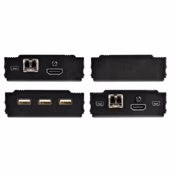 StarTech.com Extender HDMI Fibra Ottica - Kit trasmettitore/ricevitore audio video HDMI 4K e USB - 300m (MultiModale) - Estensore HDMI con 2 Moduli SFP+ 10G MMF - KVM Extender console (TX/RX) - Vista aggiuntiva 4