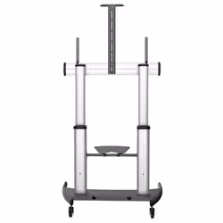 StarTech.com Mobile TV Stand girevole su ruote - Carrello porta TV resistente per schermi da 60-100" (100kg) - Supporto tv da pavimento universale con ripiani - Vista aggiuntiva 4