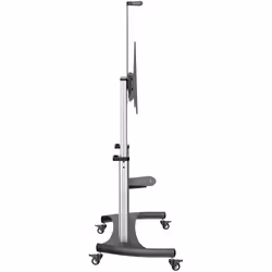 StarTech.com Mobile TV Stand girevole su ruote - Carrello porta TV resistente per schermi da 60-100" (100kg) - Supporto tv da pavimento universale con ripiani - Vista aggiuntiva 5