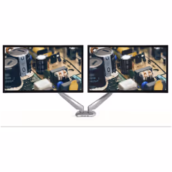 StarTech.com Supporto per due monitor con montaggio su scrivania con pass-through USB a 2 porte integrato - Vista aggiuntiva 5